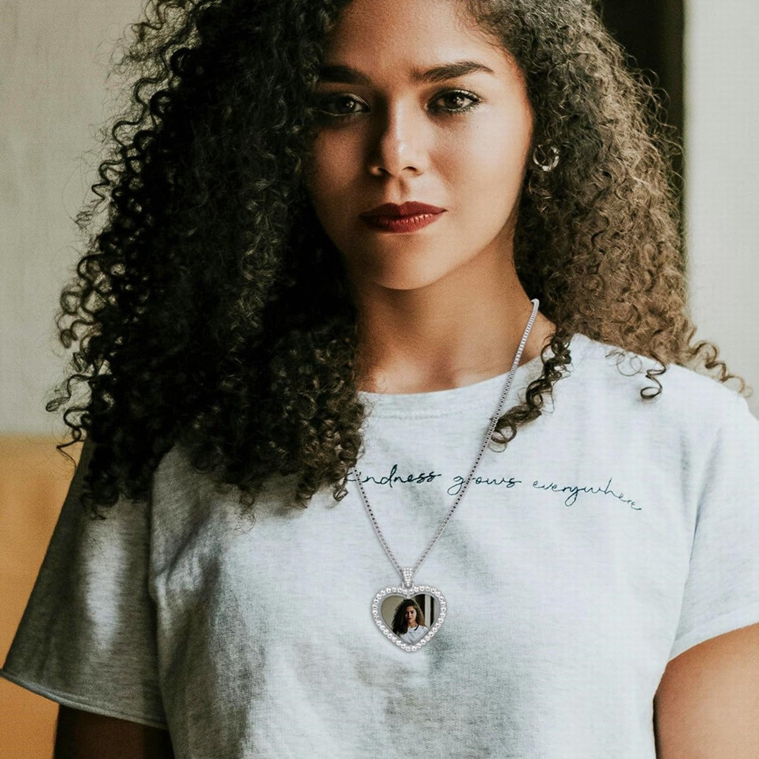 White Plated Cubic Zirconia Initial Necklace | Letter Dainty Necklaces for Women