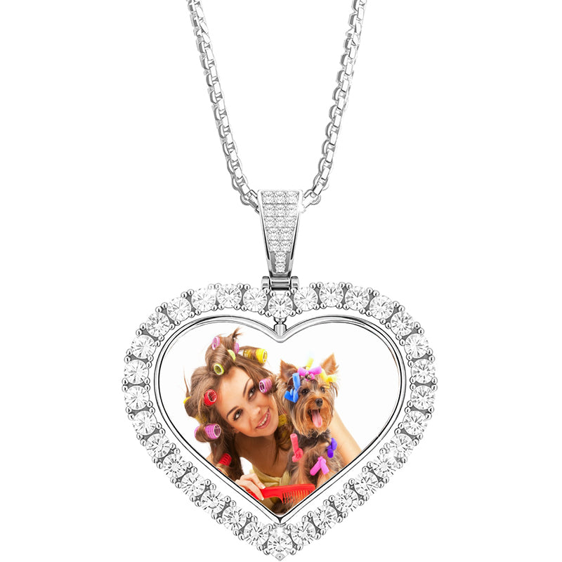 White Plated Cubic Zirconia Initial Necklace | Letter Dainty Necklaces for Women